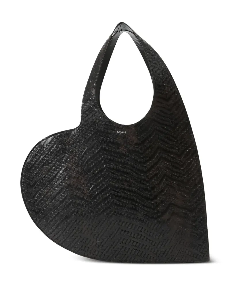 COPERNI Heart woven tote bag - Braun Braun