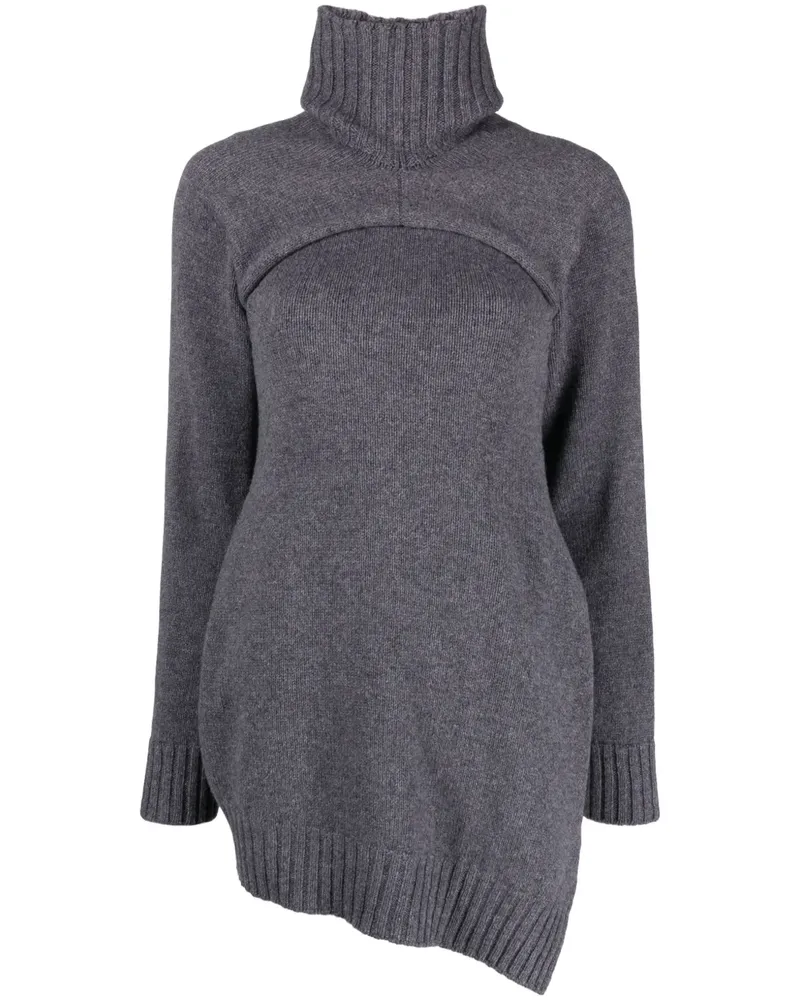 Jil Sander Gerippter Pullover - Grau Grau