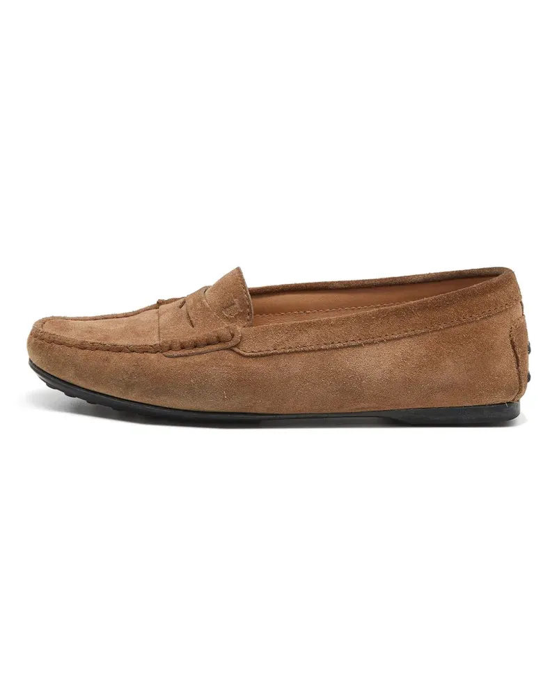 TOD'S suede loafers - Braun Braun