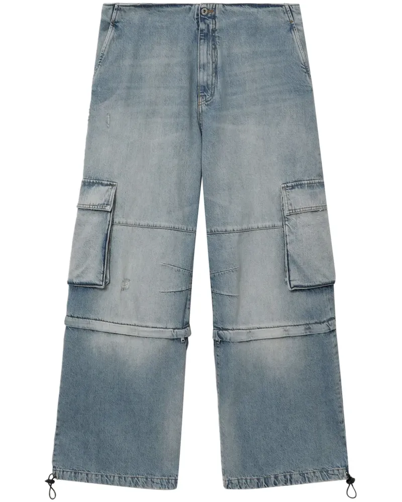 WE 11 DONE Jeans mit aufgesetzten Taschen - Blau Blau