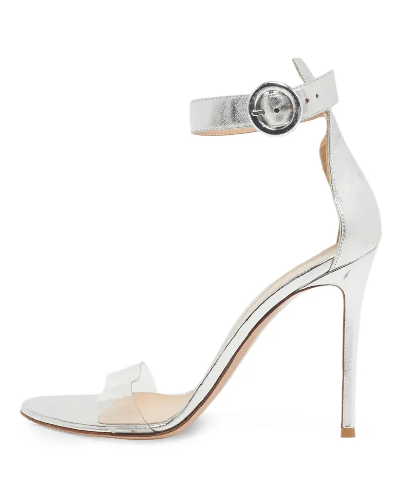 Gianvito Rossi Portofino Sandalen mit Knöchelriemen - Silber Silber