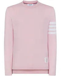 Thom Browne Langarmshirt mit Streifen Rosa