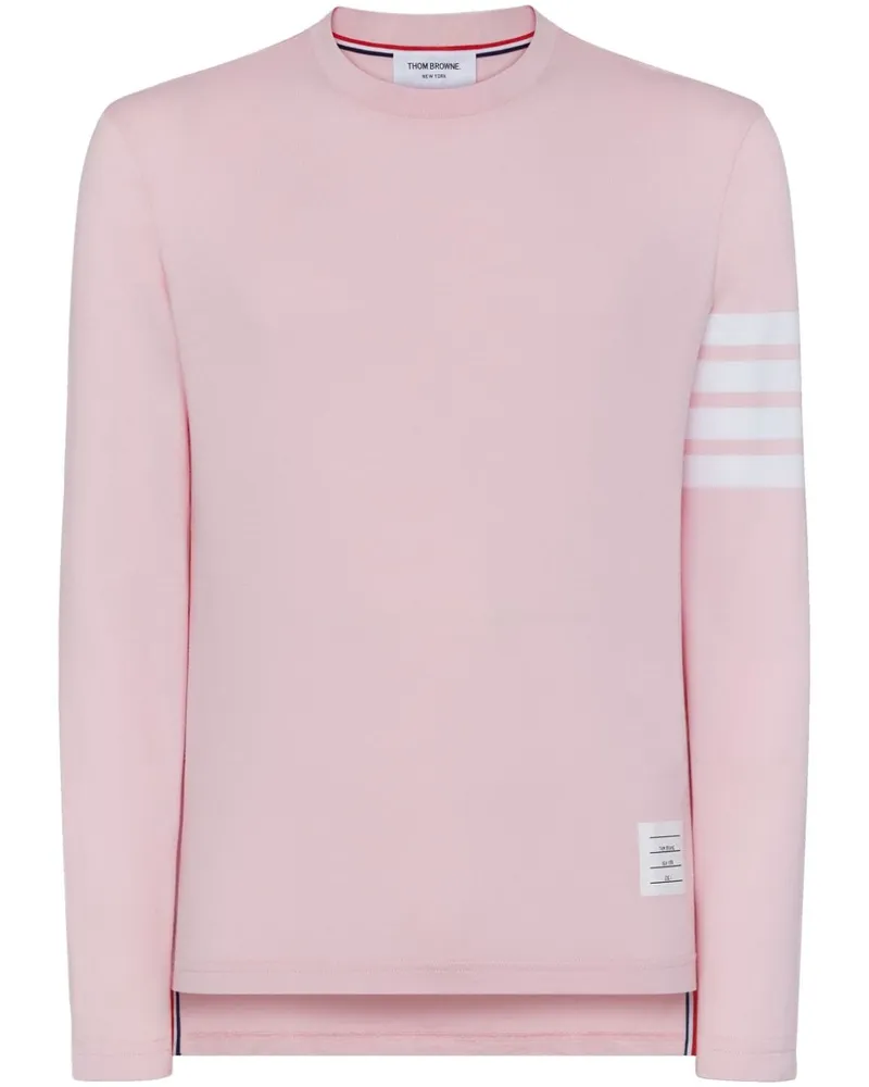 Thom Browne Langarmshirt mit Streifen - Rosa Rosa