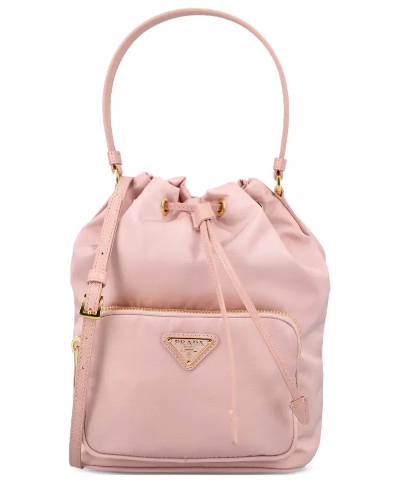 Prada Duet Beuteltasche mit Kordelzug - Rosa Rosa