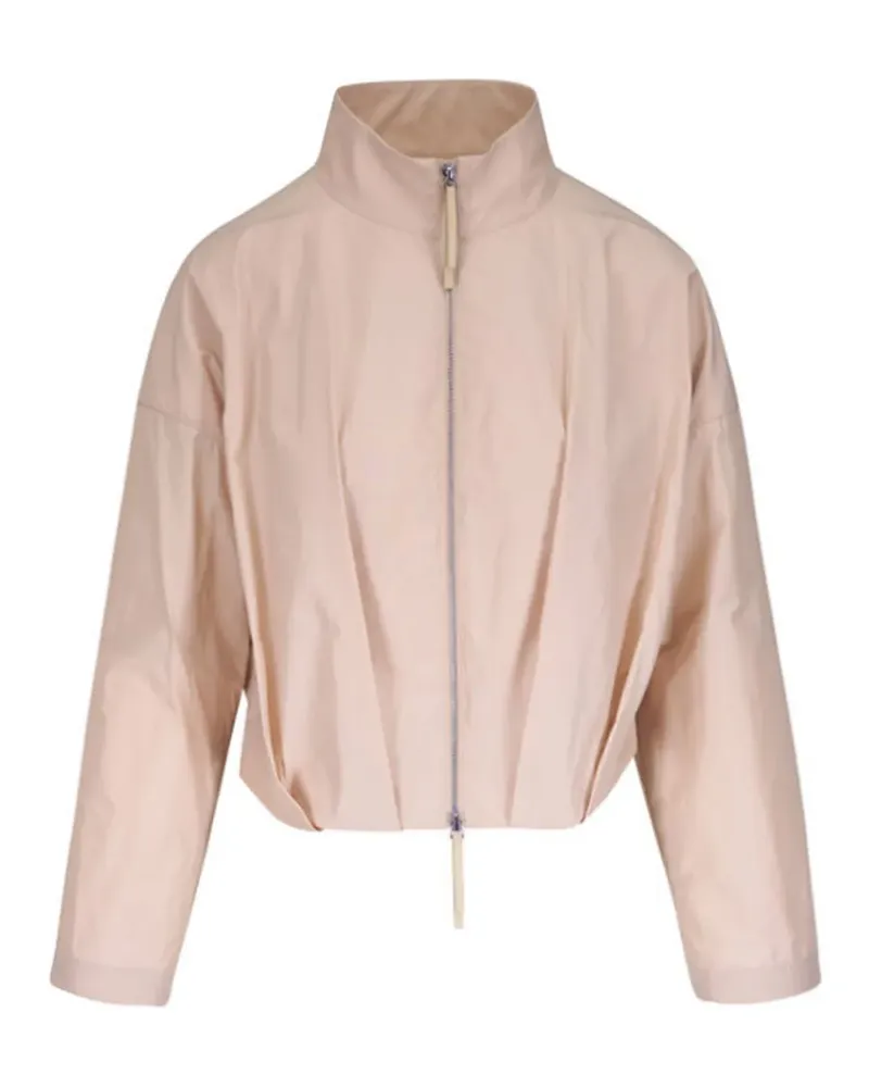 Lafayette148 zip pleated jacket - Nude Nude