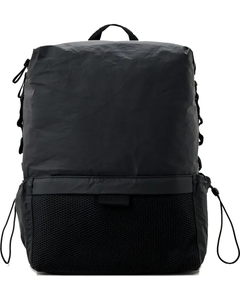 Trussardi Rucksack mit Netzeinsatz - Schwarz Schwarz