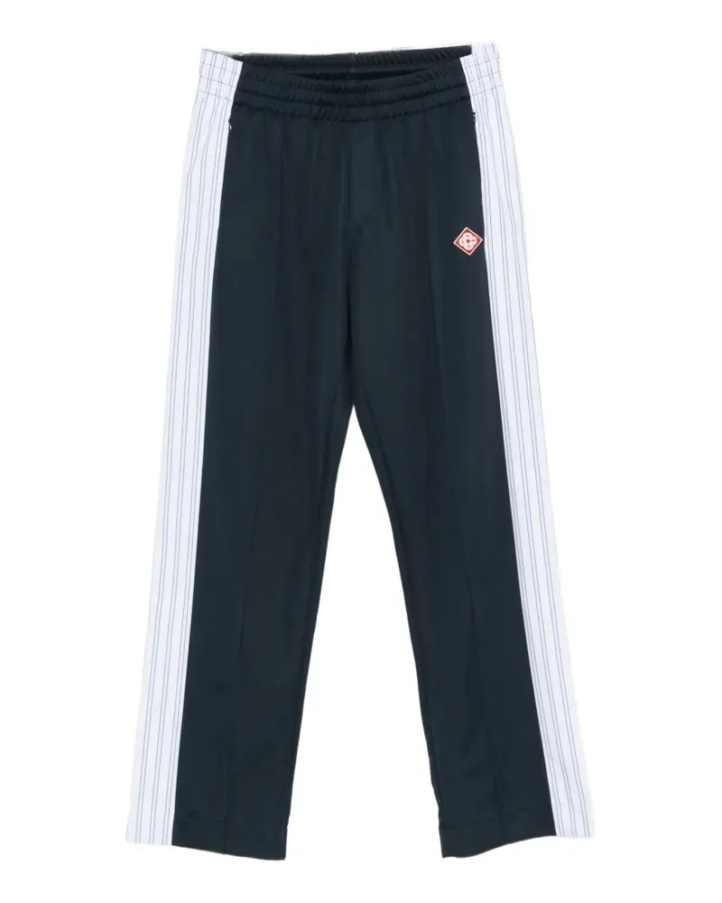 Casablanca Paris logo-patch pinstriped-panel track pants - Blau Blau