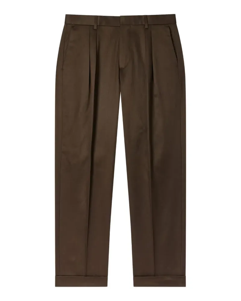 Paul Smith Plissierte Tapered-Hose - Braun Braun
