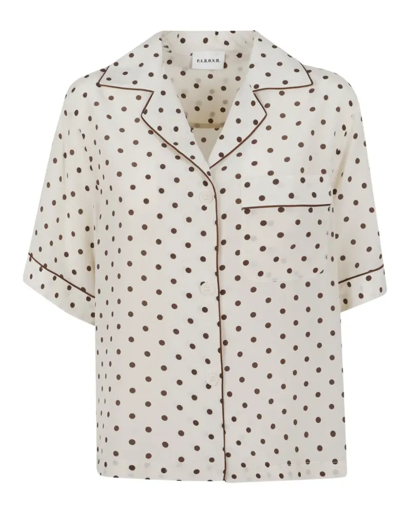 P.A.R.O.S.H. P.A.R.O H. polka-dot shirt - Nude Nude