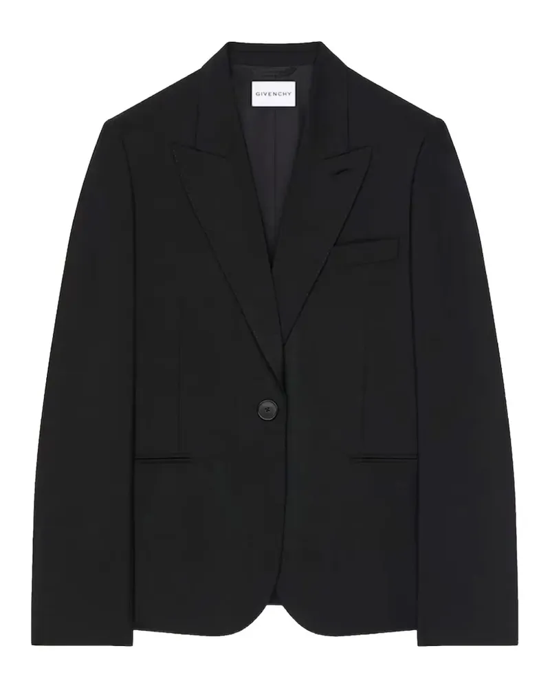 Givenchy peak-lapel single-breasted jacket - Schwarz Schwarz