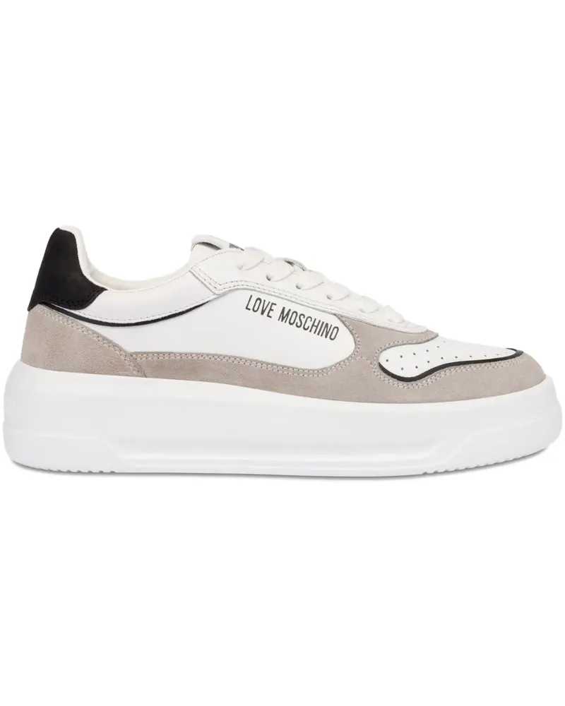 Moschino Sneakers mit Schnürung - Weiß Weiß