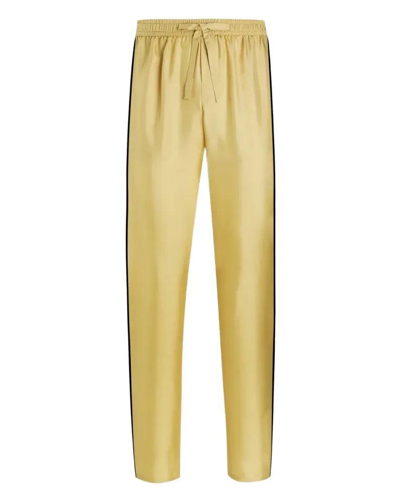 Dolce & Gabbana Loungewear-Hose mit Seitenstreifen - Gelb Gelb