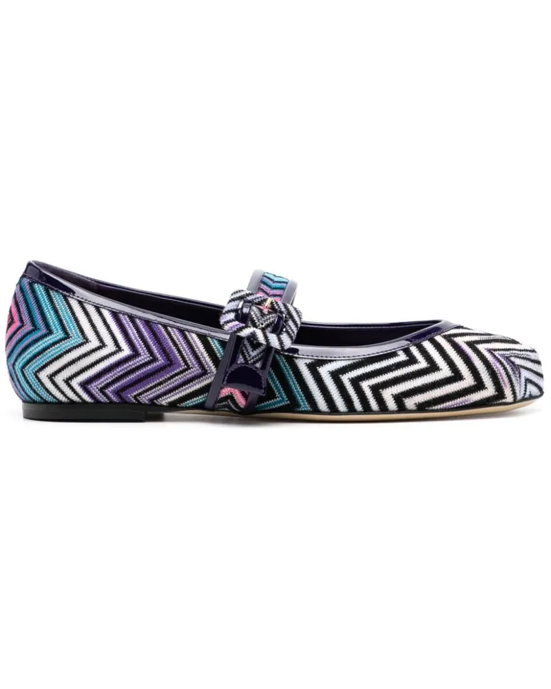 Missoni Wave Ballerinas - Violett Violett