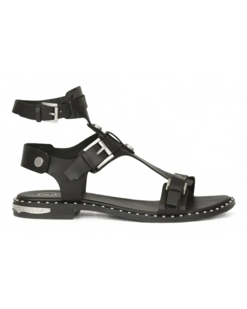 ash Pia Sandalen mit Nieten - Schwarz Schwarz