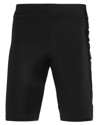 Balmain Badeshorts mit Logo-Print Schwarz