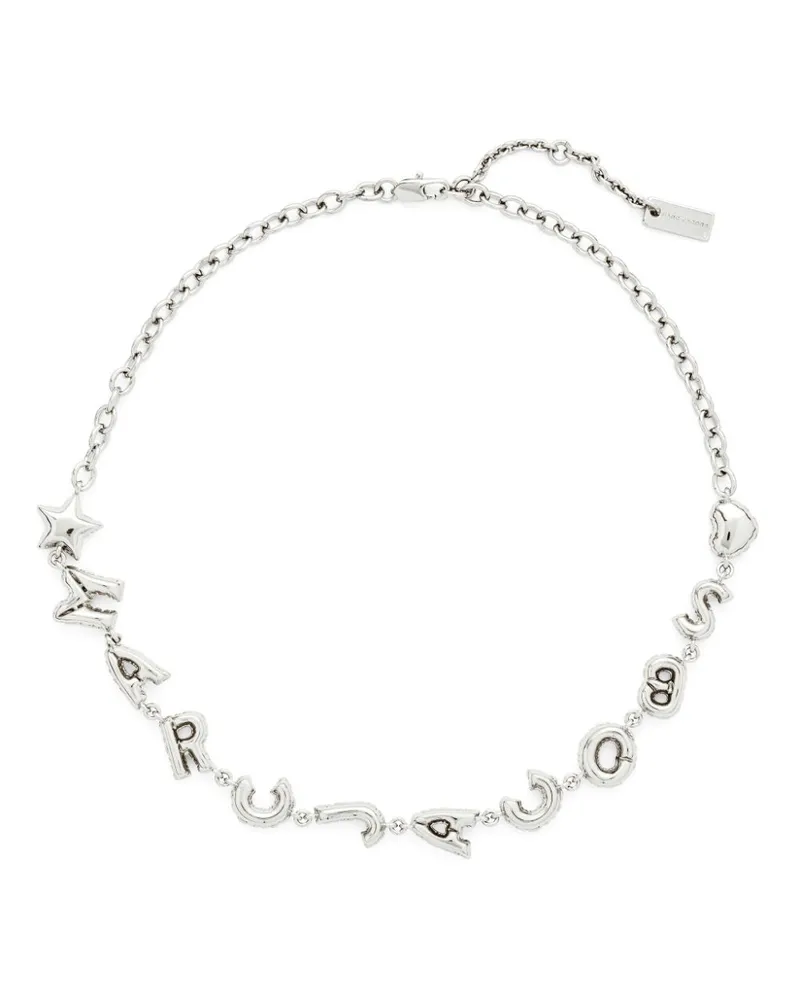 Marc Jacobs Halskette mit Logo - Silber Silber