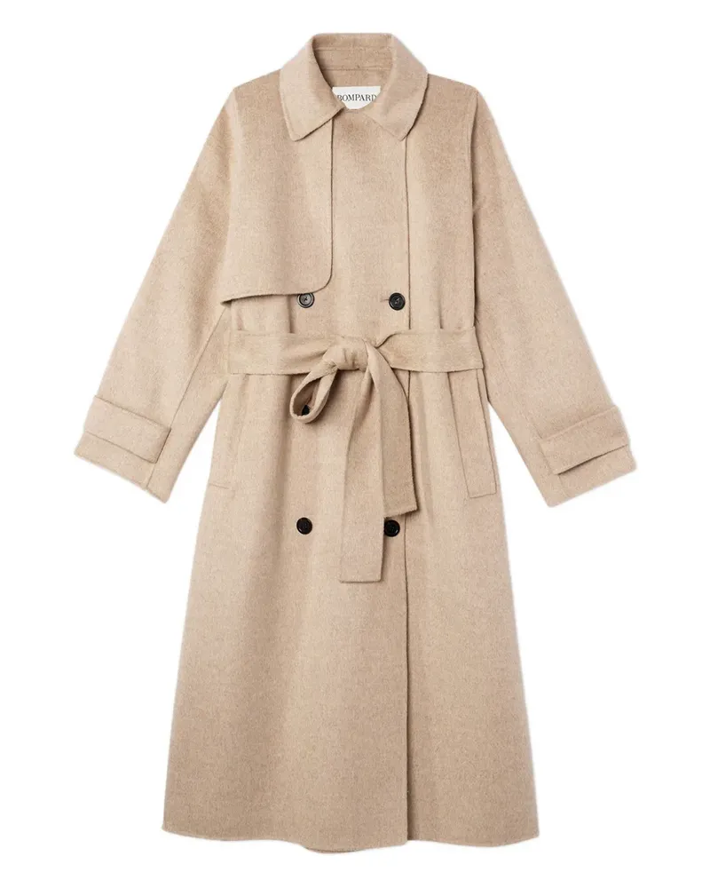 Eric Bompard double-breasted belted coat - Nude Nude