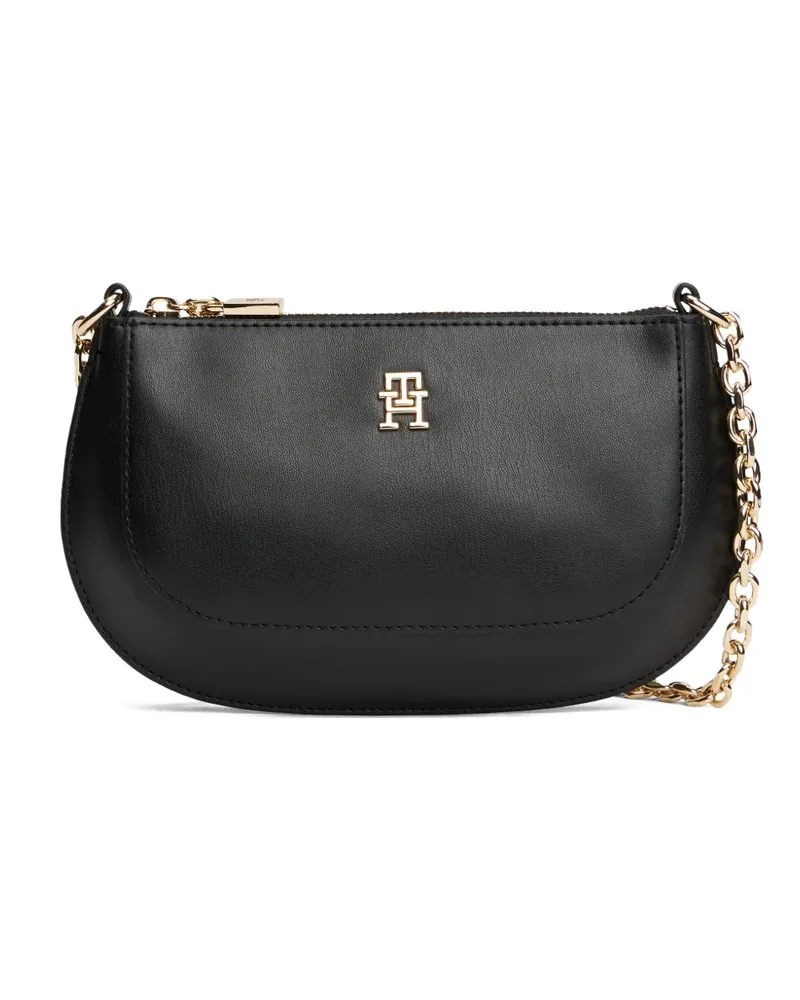 Tommy Hilfiger chain-strap logo-detail shoulder bag - Schwarz Schwarz