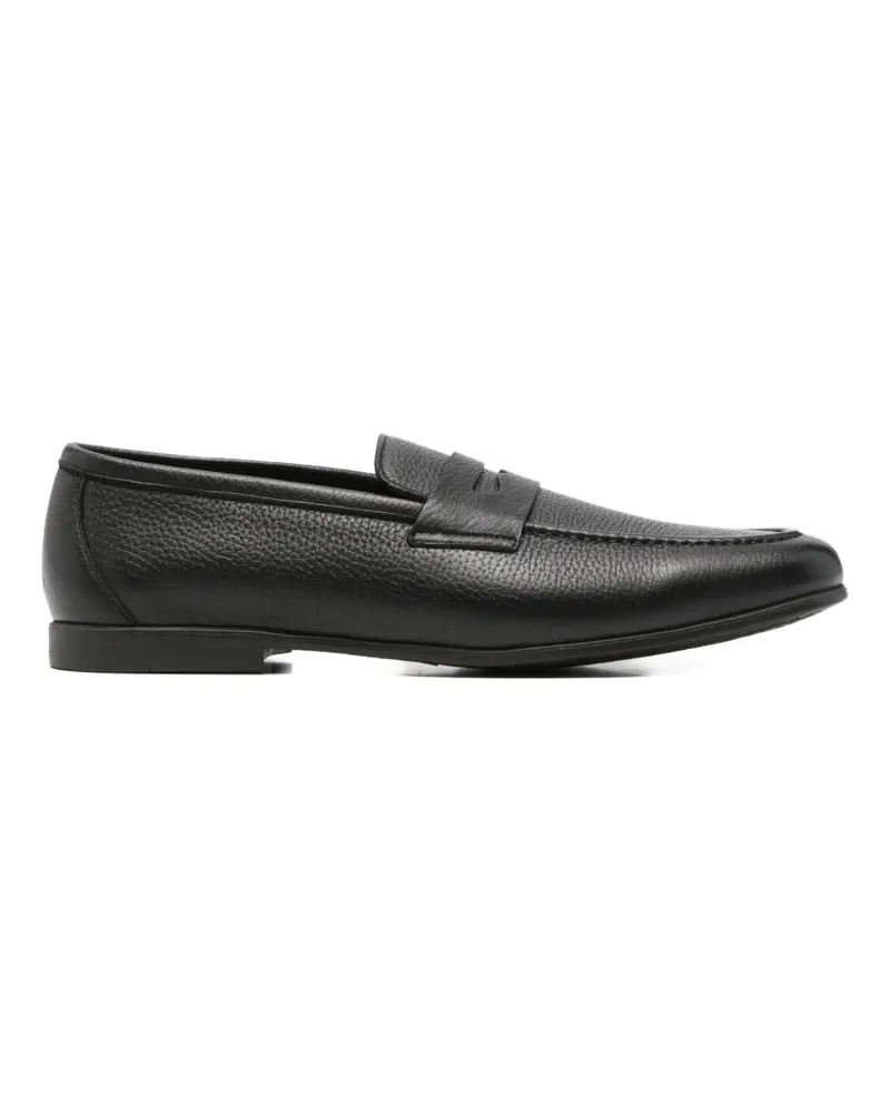 Canali penny leather loafers - Schwarz Schwarz