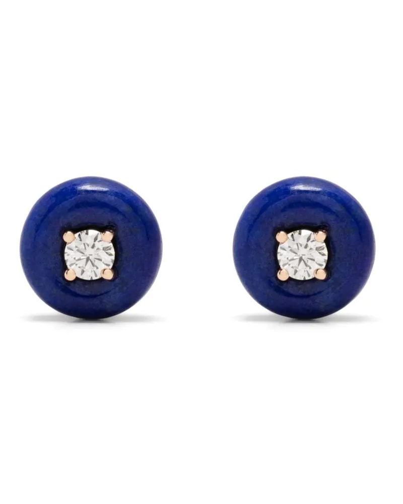 Fernando Jorge 18kt Orbit Rotgoldohrstecker mit Diamanten Gold