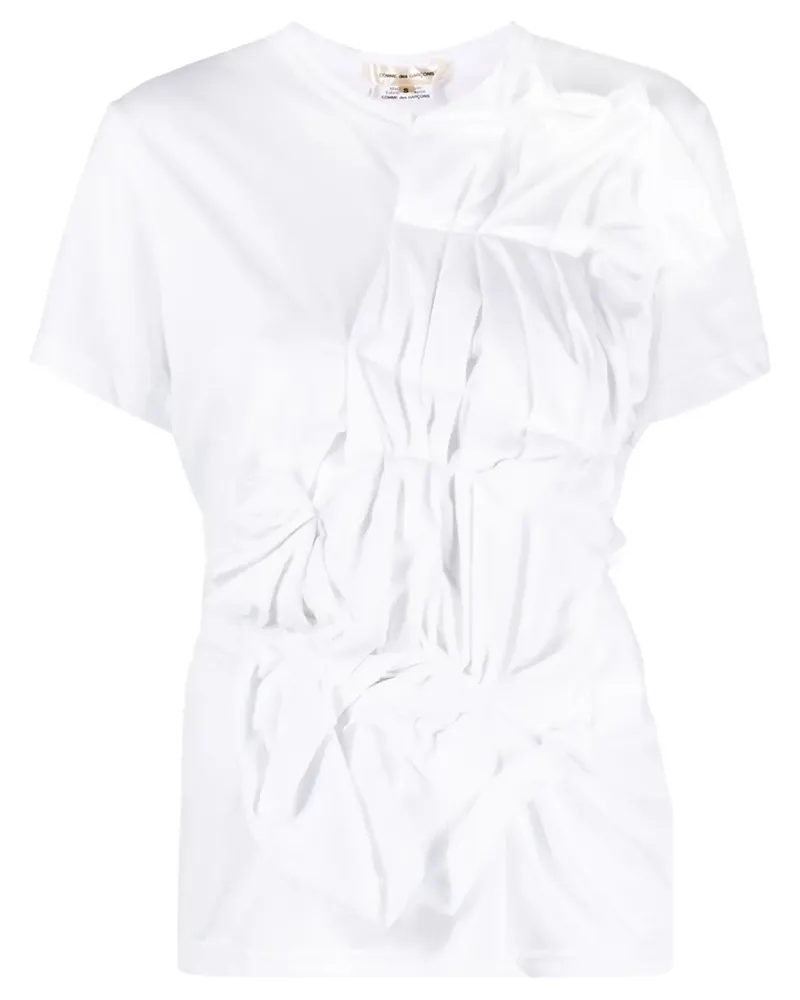 Comme des Garçons T-Shirt mit 3D-Detail - Weiß Weiß