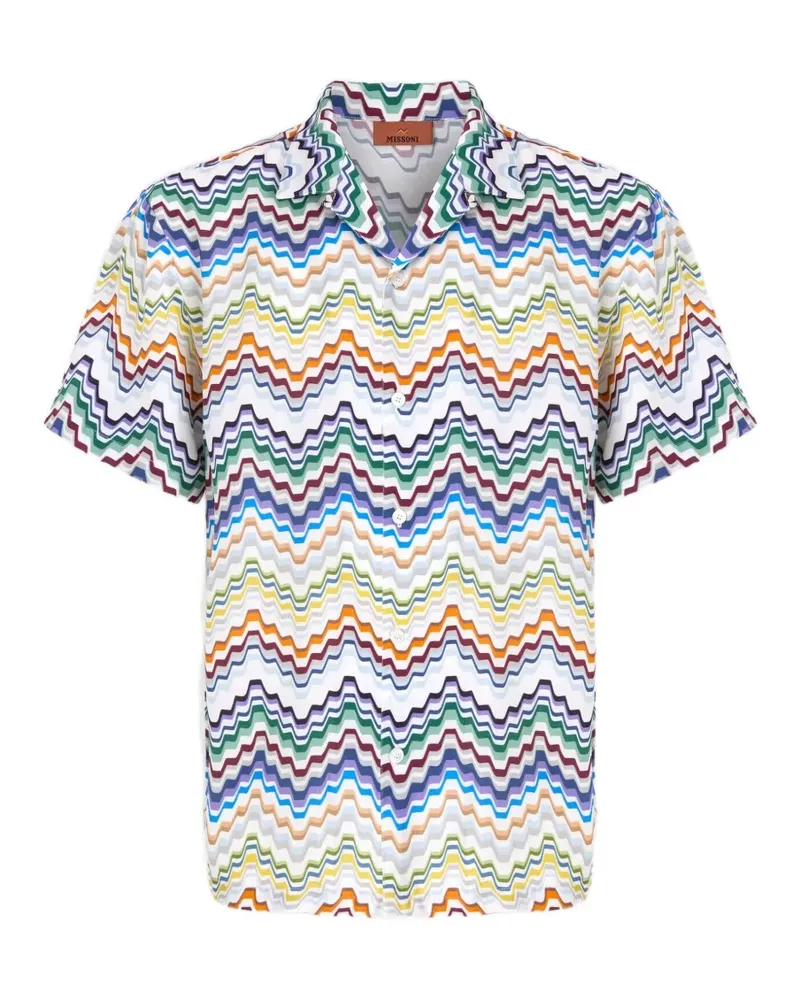 Missoni zigzag-print shirt - Weiß Weiß