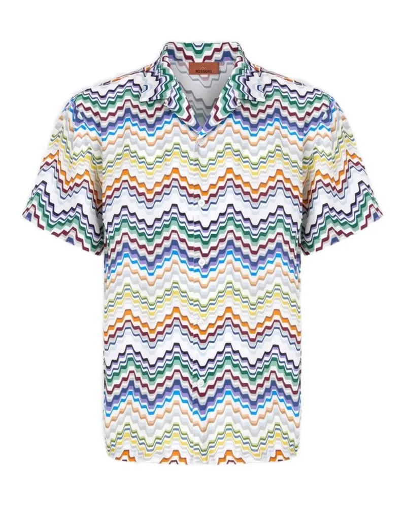 Missoni Hemd mit Zickzackmuster - Weiß Weiß