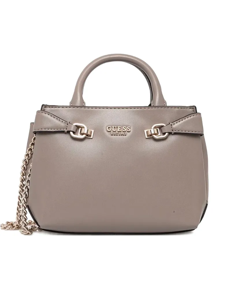 Guess Handtasche mit Kettendetail - Grau Grau