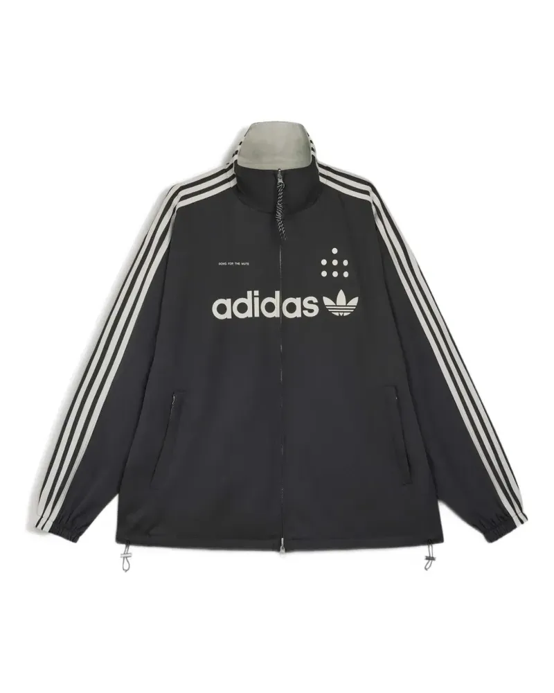 adidas Ssong for the Mute Adi008 RVSB track top - Schwarz Schwarz
