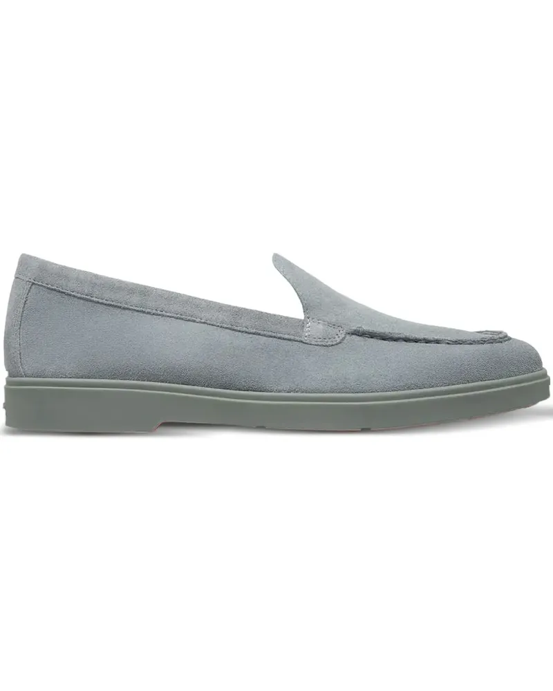 Santoni Loafer aus Wildleder - Blau Blau