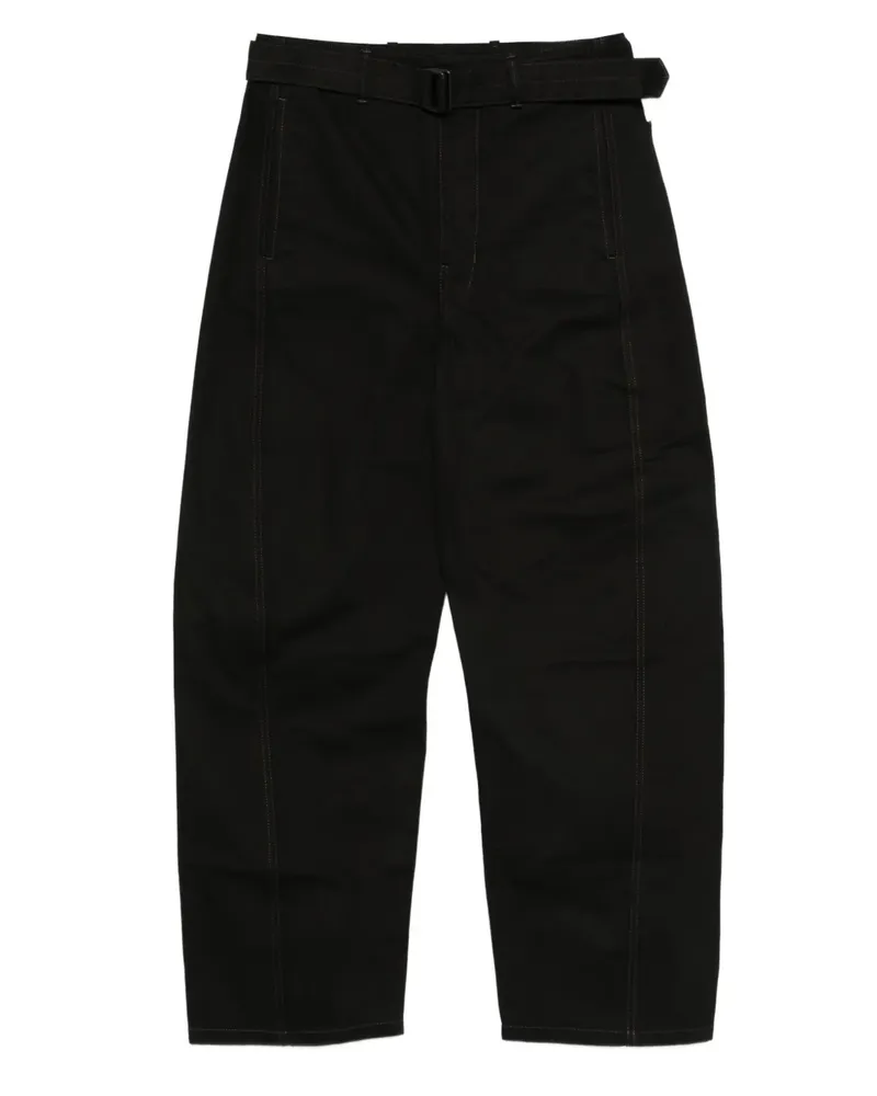 Christophe Lemaire Jeans mit Gürtel - Schwarz Schwarz