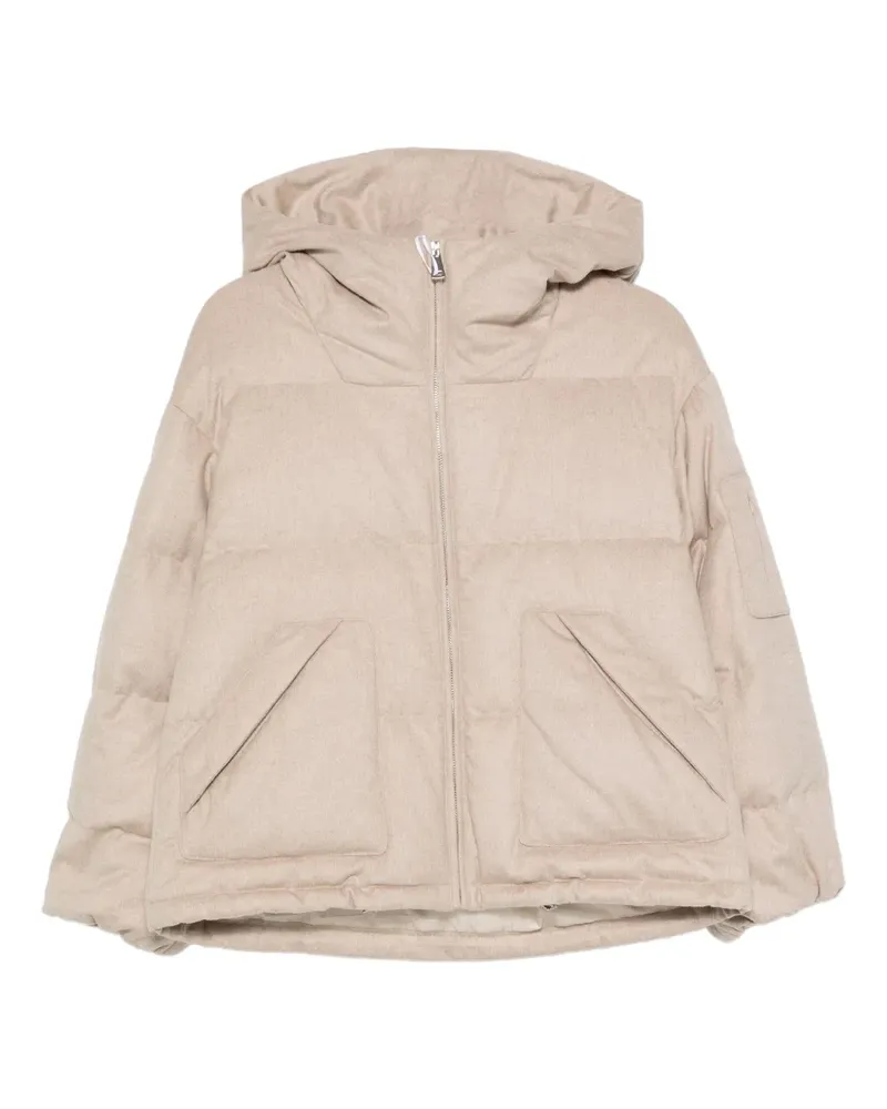 Liska Gesteppte Kapuzenjacke - Nude Nude