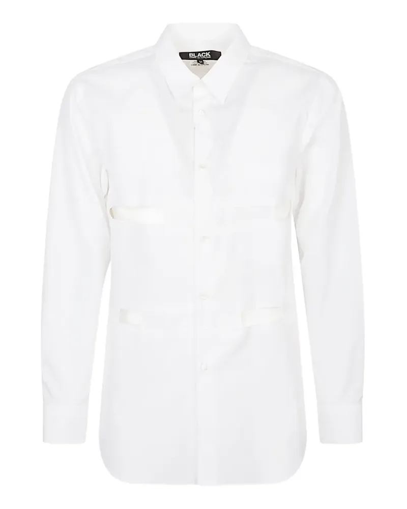 Comme des Garçons cut-out overshirt - Weiß Weiß