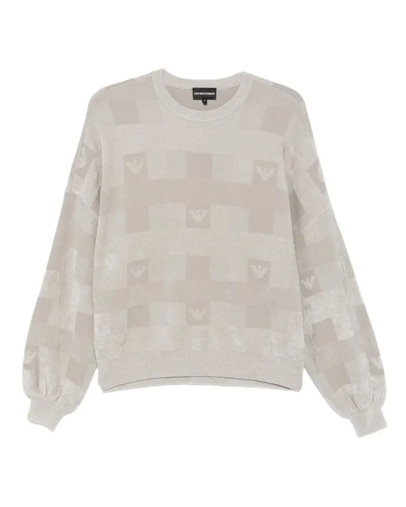 Emporio Armani Pullover mit Logo-Muster - Nude Nude