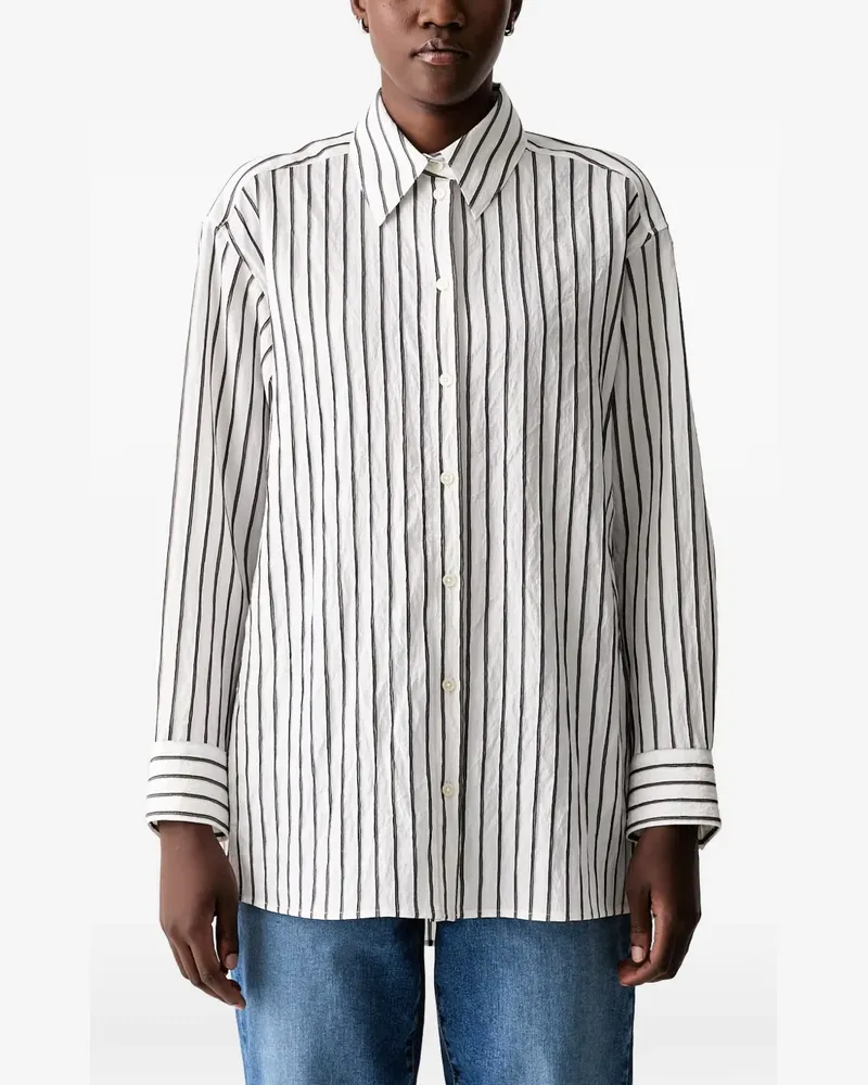 Marc O'Polo striped long-sleeve shirt - Weiß Weiß