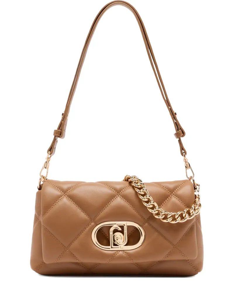 Liu Jo Mittelgroße LaPuffy Schultertasche mit Steppung - Braun Braun