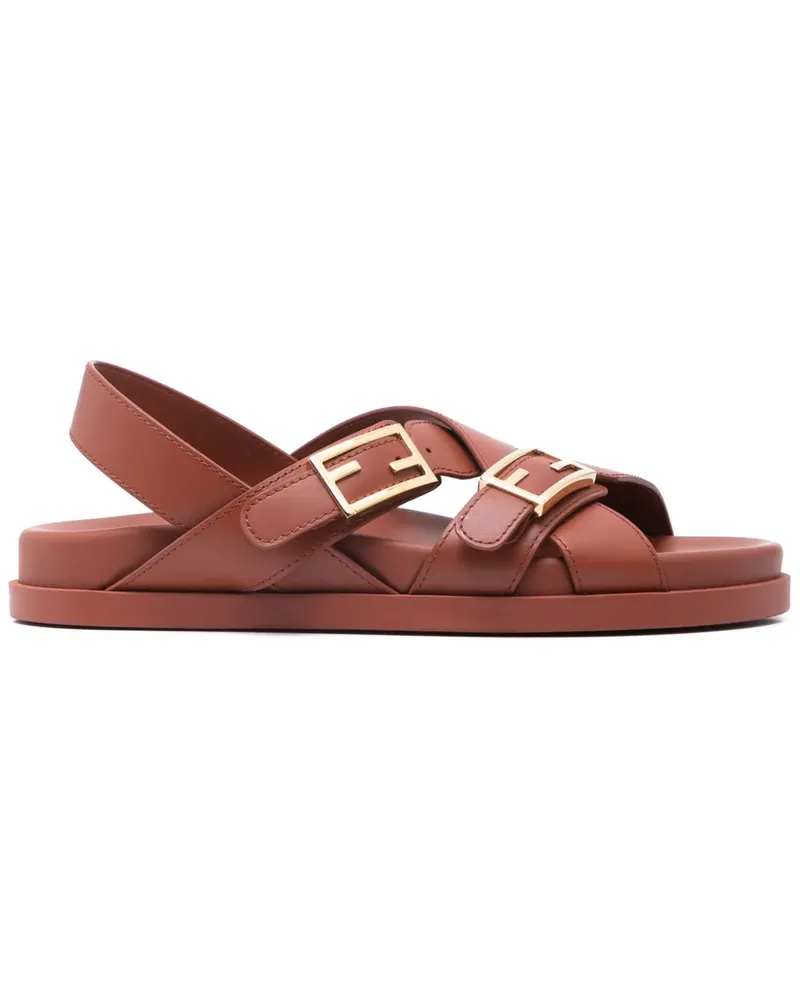 Fendi Sandalen aus Leder - Rot Rot
