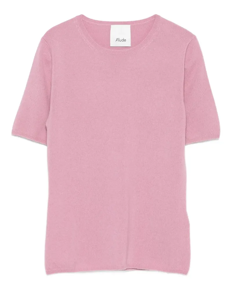 ALLUDE T-Shirt aus Kaschmir - Rosa Rosa