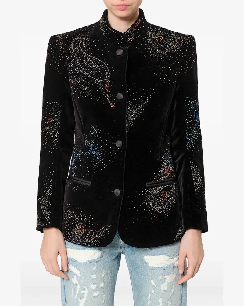 Isabel Marant Jaora Blazer mit Paisley-Print - Schwarz Schwarz