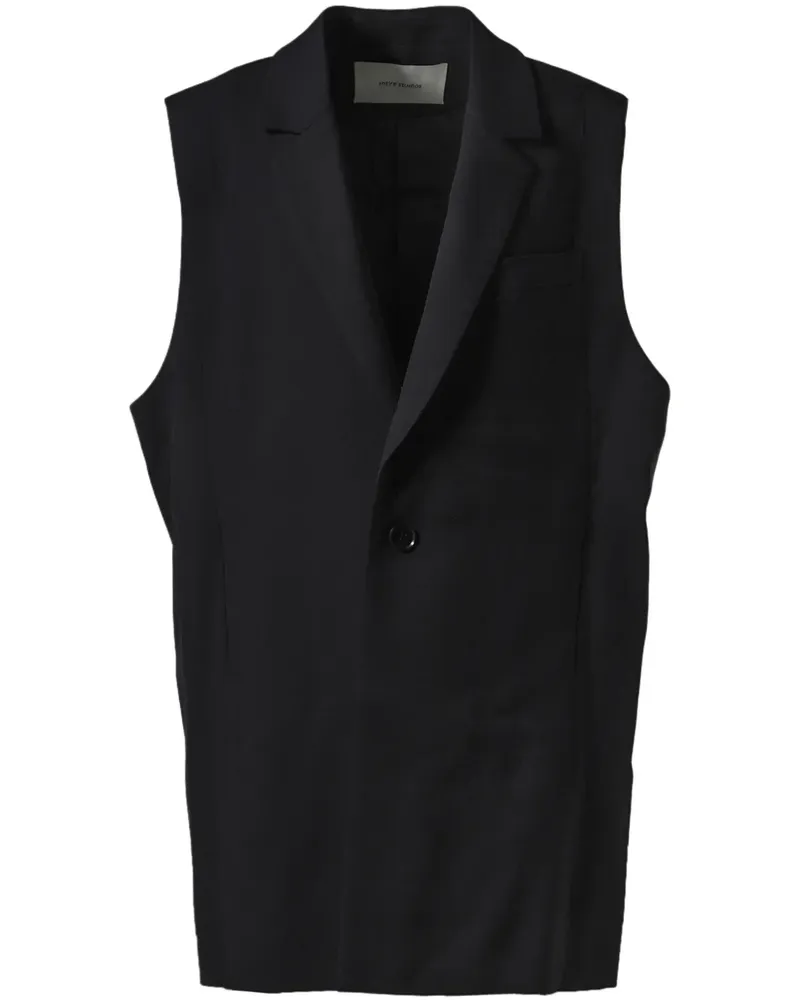 Entire Studios Einreihige Weste - Schwarz Schwarz