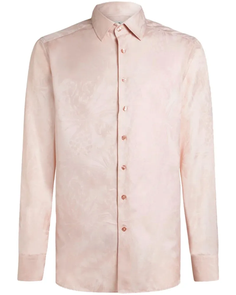 Etro Hemd mit Jacquard-Print - Rosa Rosa