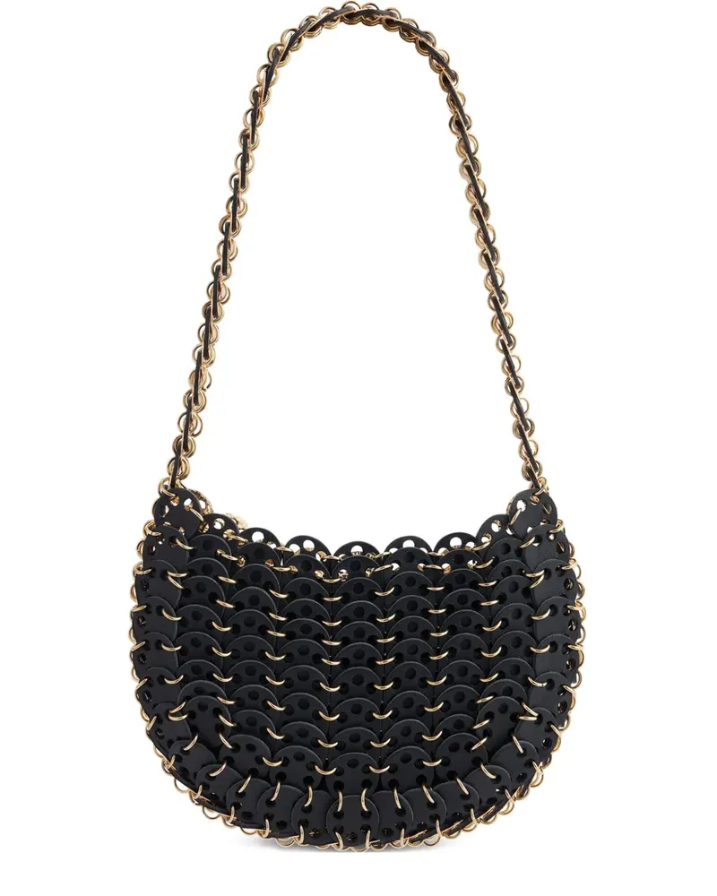 Paco Rabanne 1969 Moon flip iconic discs shoulder bag - Schwarz Schwarz