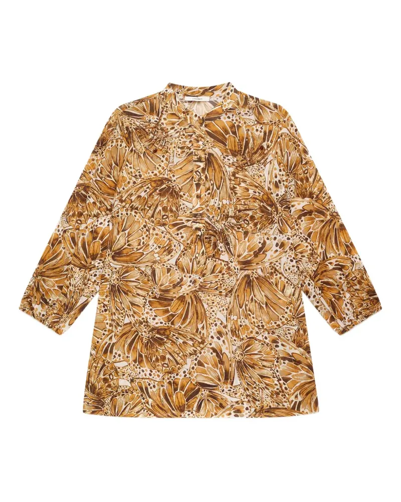 Maliparmi sweet butterfly-print shirt - Braun Braun