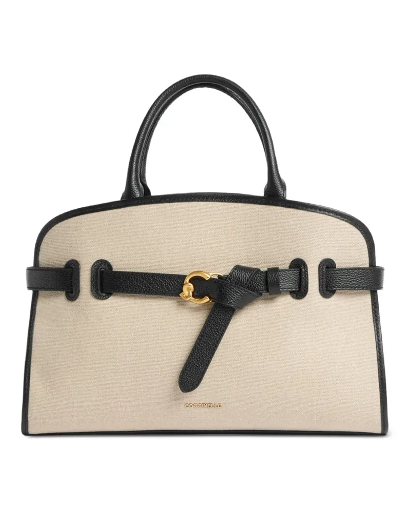 Coccinelle medium Sabine buckled tote bag - Nude Nude