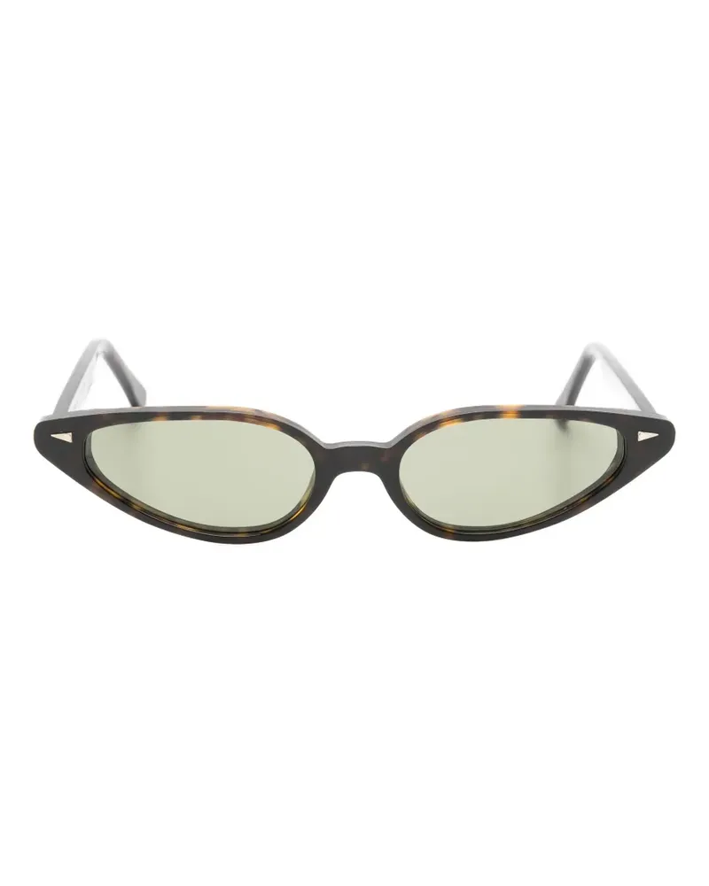 AHLEM Comedie oval-frame sunglasses - Braun Braun