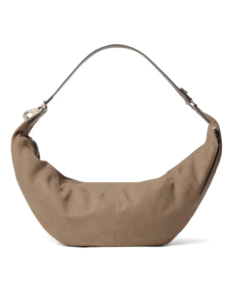 Christophe Lemaire XL Quiver Clip Schultertasche - Nude Nude