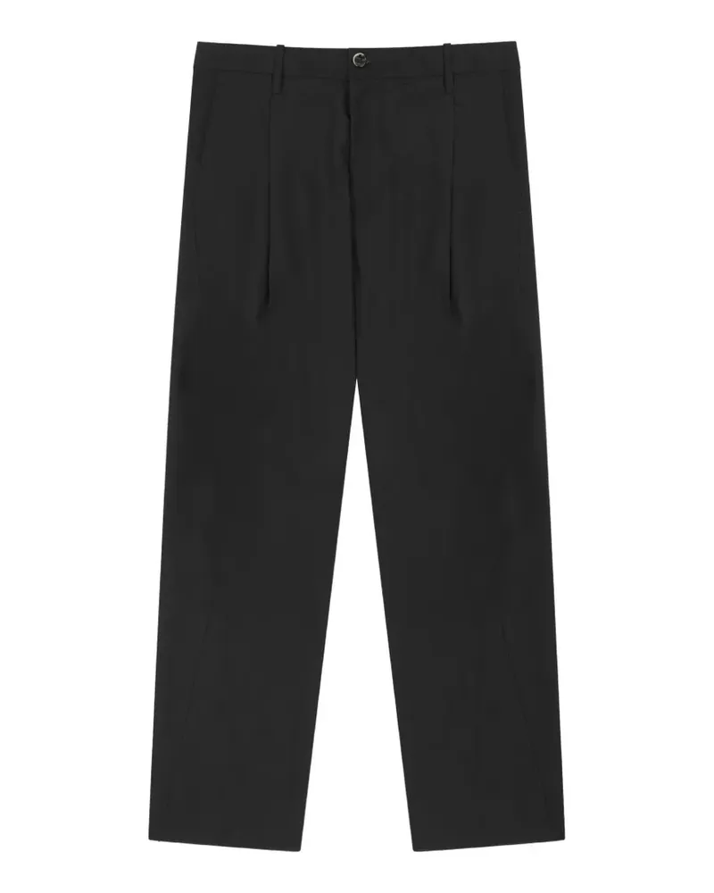 nine:inthe:morning Straight-Leg-Hose mit Falten - Schwarz Schwarz