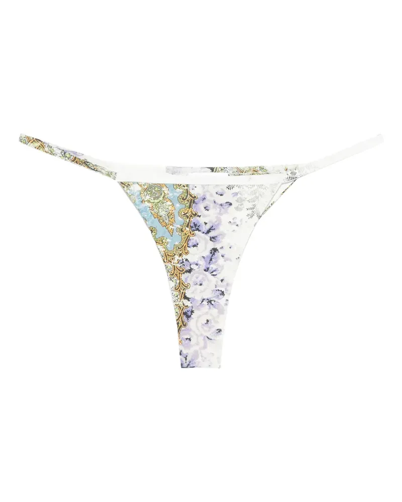 Christopher Esber printed bikini bottoms - Weiß Weiß