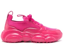 Sneakers mit Logo-Patch - Rosa