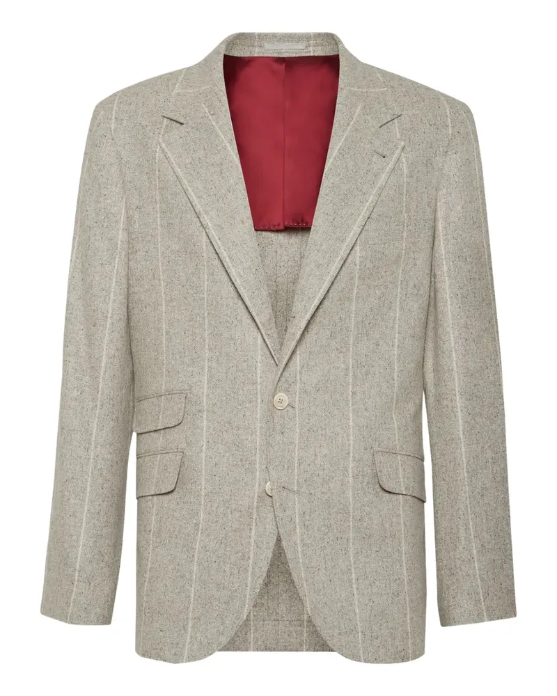 Brunello Cucinelli Deconstructed Cavallo Blazer - Nude Nude